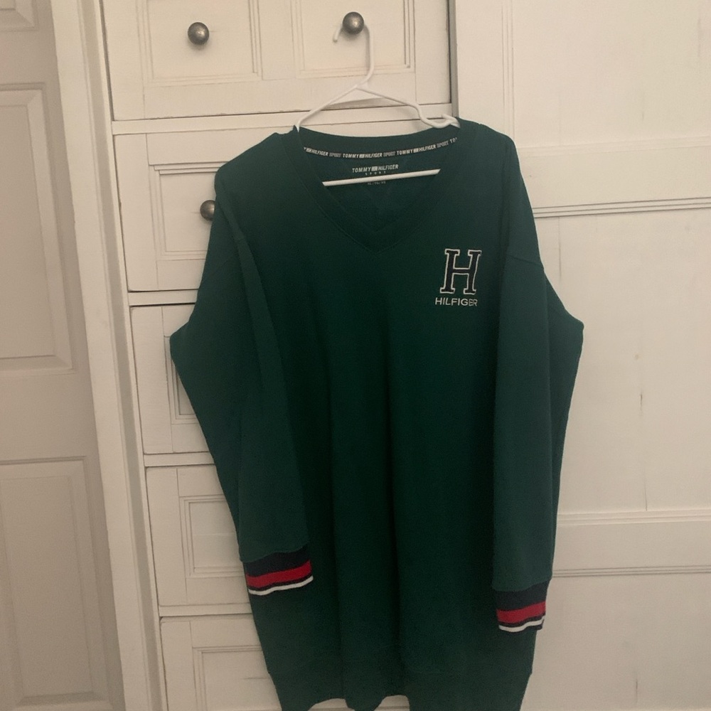 Tommy Hilfiger long sweatshirt XL green